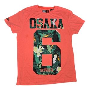 Super Dry Tee Shirt Osaka XL M10125AU Orange Fluo